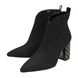 Lotus Heeled Boots - Black - ULB386/34 LORI    GLITZ